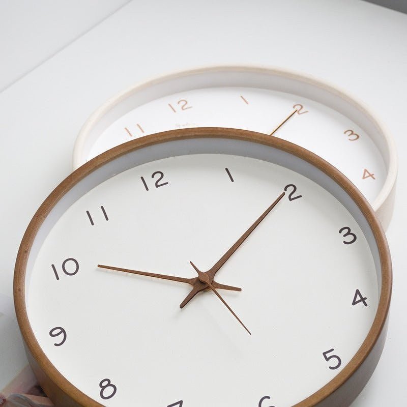 Hom & Ember – Stylish Wooden Wall Clock for Timeless Elegance with Serene Ambiance - Hom & Ember