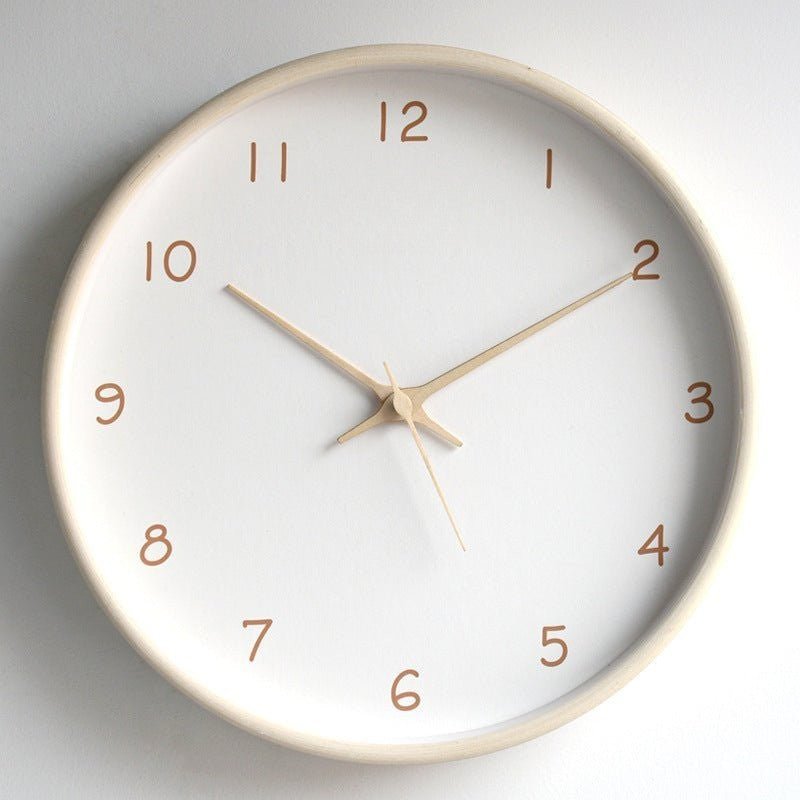 Hom & Ember – Stylish Wooden Wall Clock for Timeless Elegance with Serene Ambiance - Hom & Ember