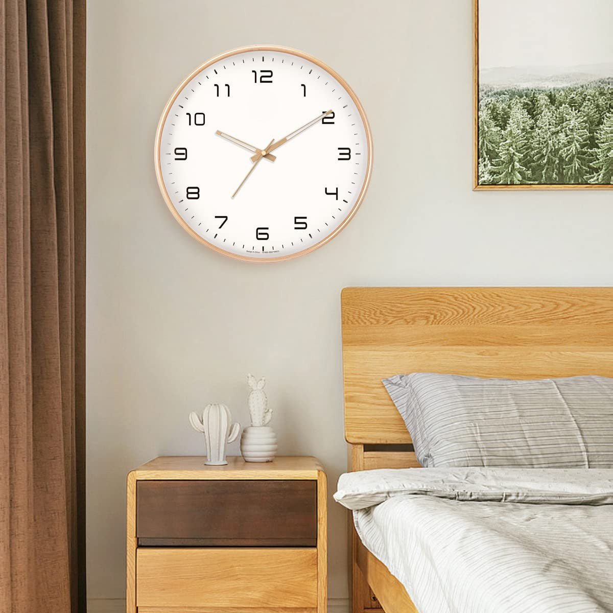 Hom & Ember – Stylish Wooden Wall Clock for Timeless Elegance with Serene Ambiance - Hom & Ember