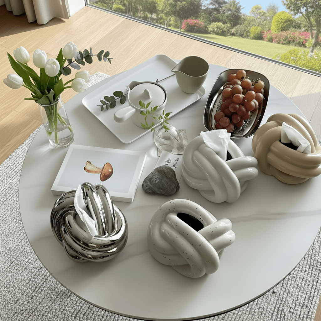 Hom & Ember – Swivel Tissue Holder for a Stylish Touch - Hom & Ember