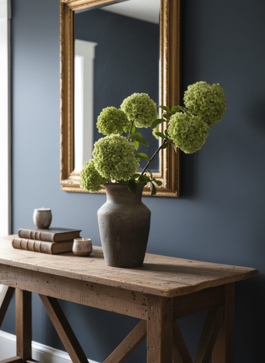 Hom & Ember – Terracotta Ceramic Vase 25 cm Rustic Pastoral Design - Hom & Ember