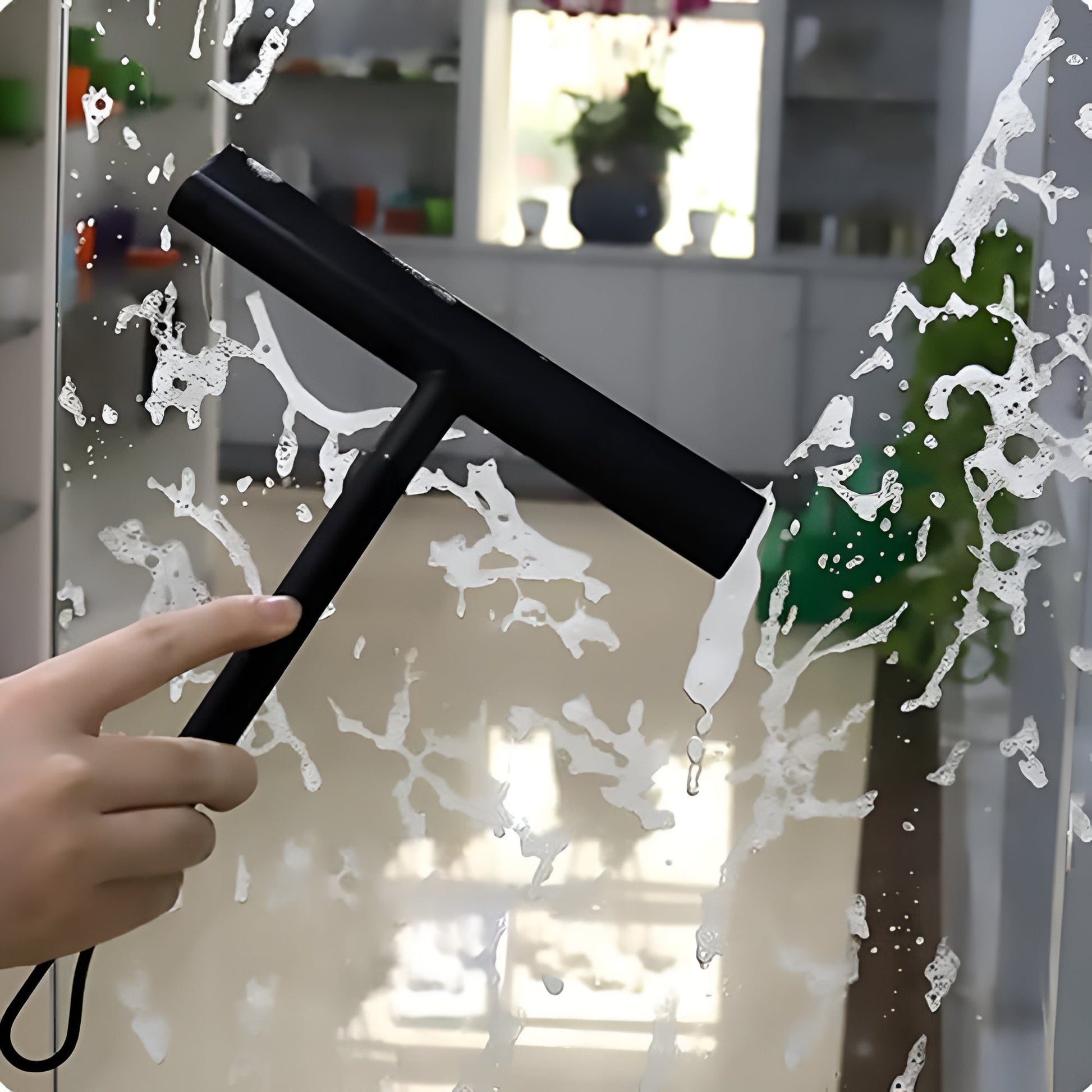 Hom & Ember – Traditional Silicone Shower Squeegee for a Cosy Bathroom Experience - Hom & Ember