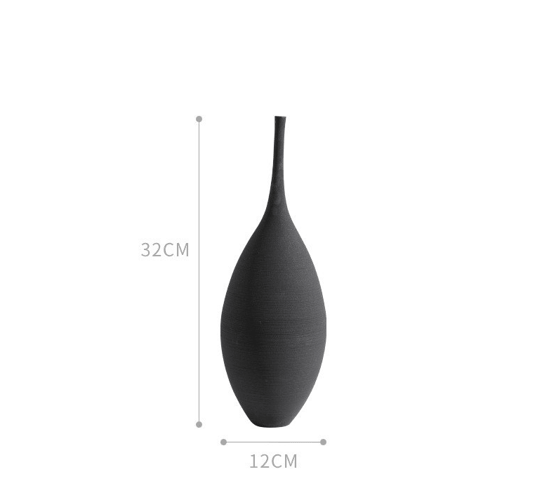 Hom & Ember – Wabi-Sabi Ceramic Vase - Hom & Ember