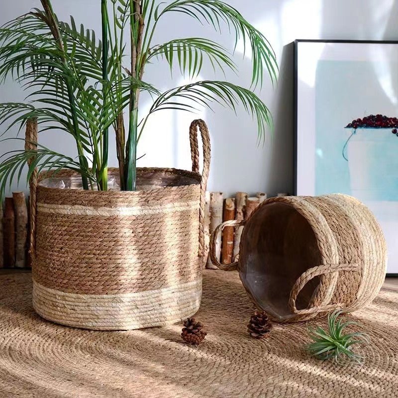 Hom & Ember – Wicker Planter Basket - Hom & Ember
