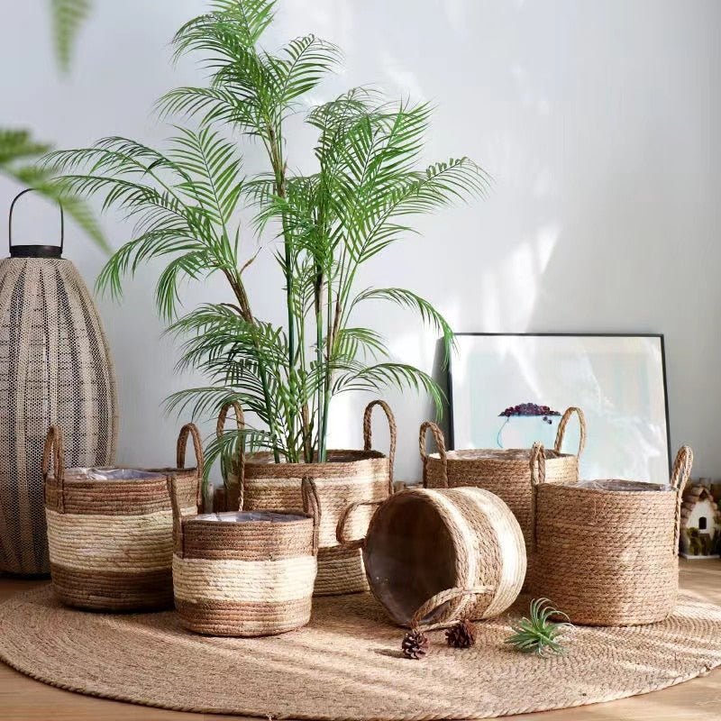 Hom & Ember – Wicker Planter Basket - Hom & Ember