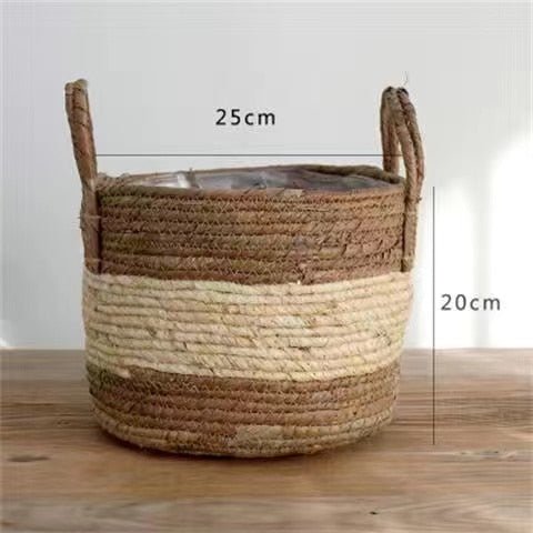Hom & Ember – Wicker Planter Basket - Hom & Ember