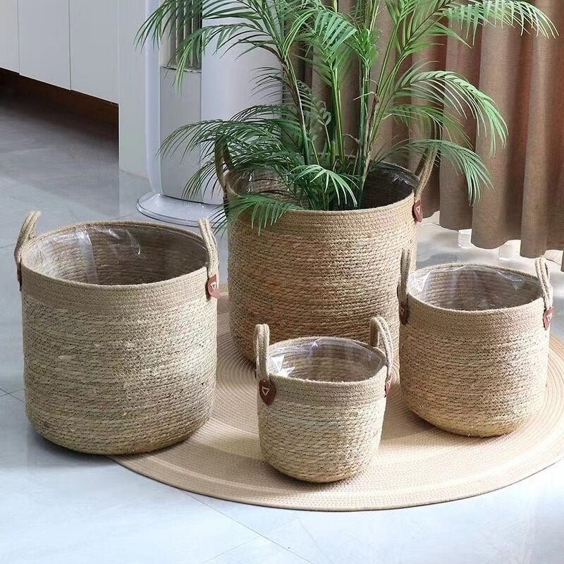 Hom & Ember – Wicker Planter Basket - Hom & Ember