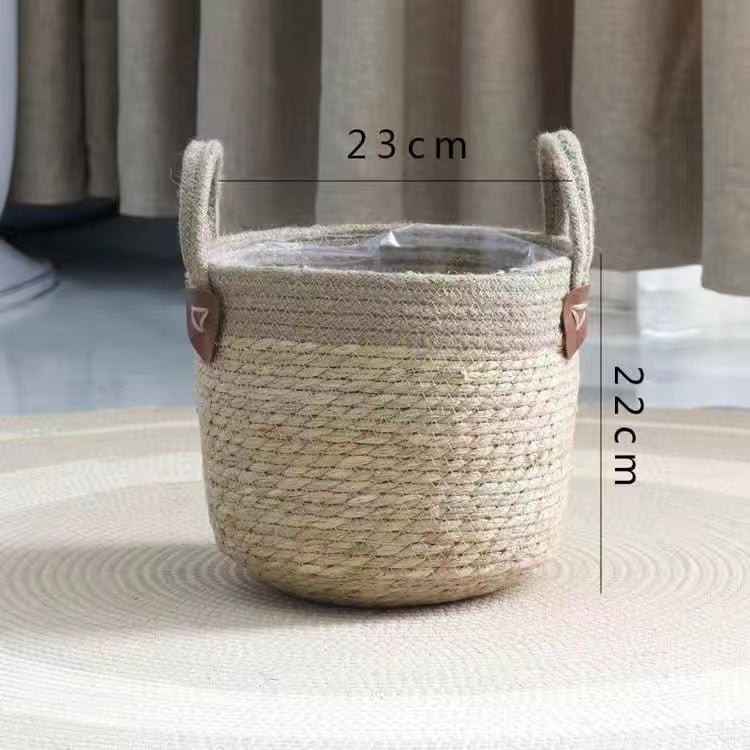 Hom & Ember – Wicker Planter Basket - Hom & Ember