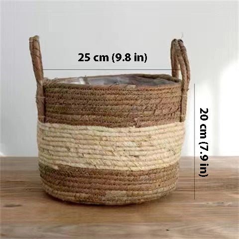 Hom & Ember – Wicker Planter Basket - Hom & Ember
