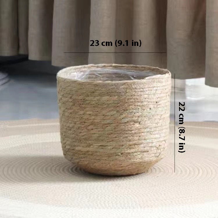 Hom & Ember – Wicker Planter Basket - Hom & Ember