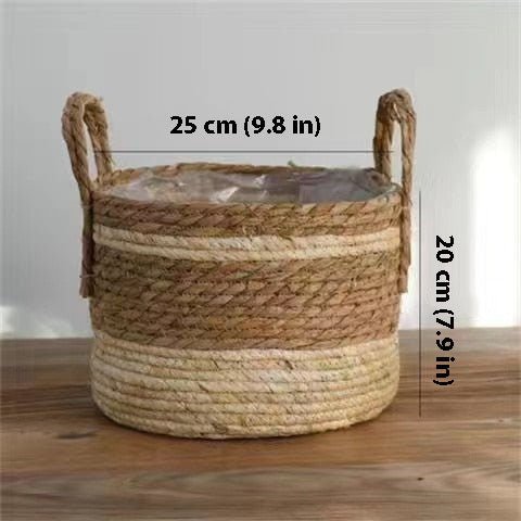 Hom & Ember – Wicker Planter Basket - Hom & Ember
