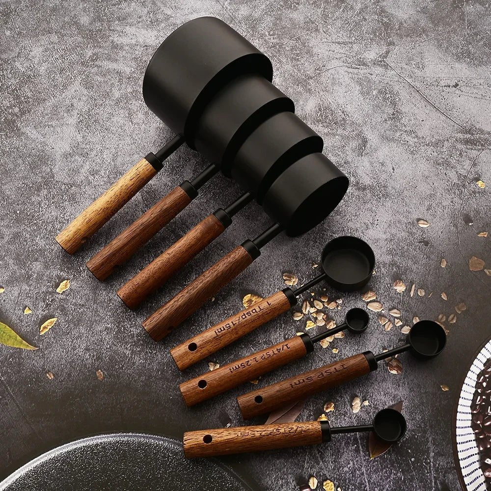 Hom & Ember – Wooden Measuring Cup Set for Perfect Portions - Hom & Ember