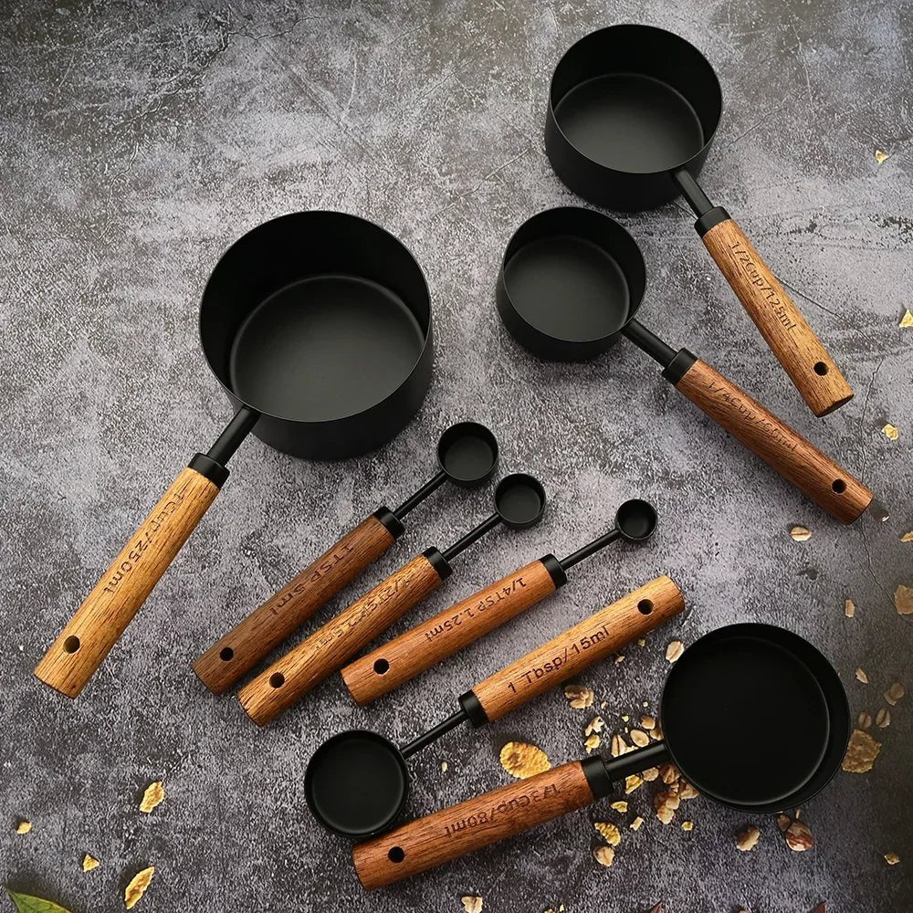 Hom & Ember – Wooden Measuring Cup Set for Perfect Portions - Hom & Ember