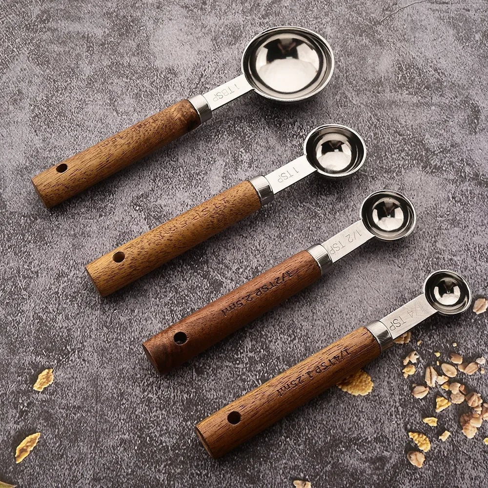Hom & Ember – Wooden Measuring Cup Set for Perfect Portions - Hom & Ember