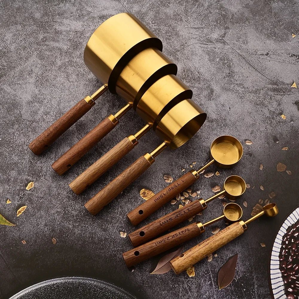 Hom & Ember – Wooden Measuring Cup Set for Perfect Portions - Hom & Ember