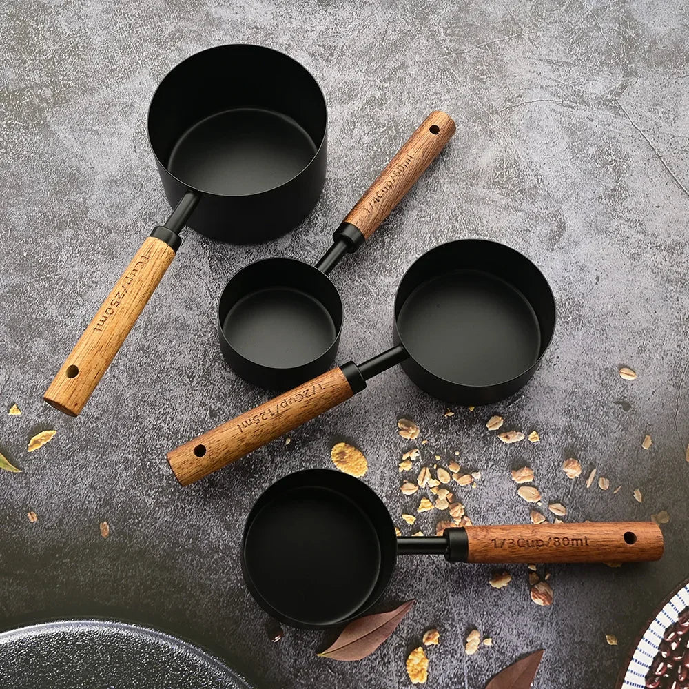 Hom & Ember – Wooden Measuring Cup Set for Perfect Portions - Hom & Ember
