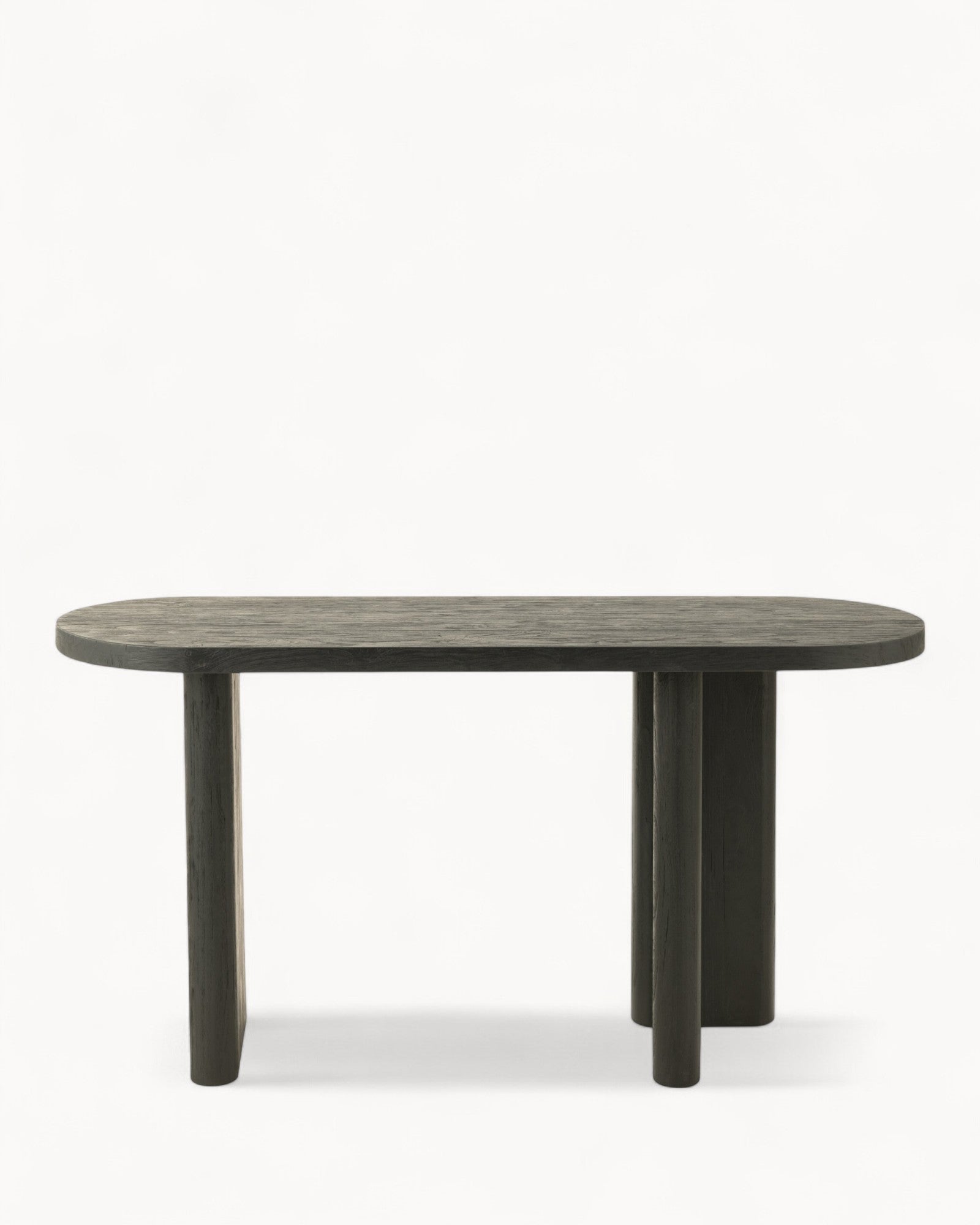 Hom & Ember - Wooden Table Teak Look Black - Hom & Ember