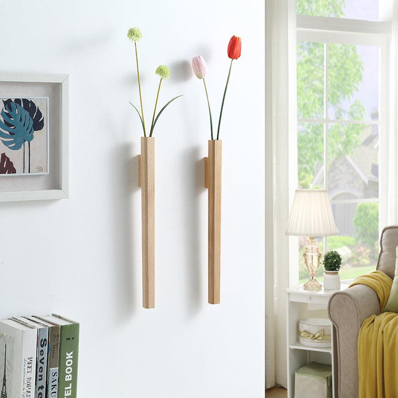 Hom & Ember – Wooden Wall Vase - Hom & Ember