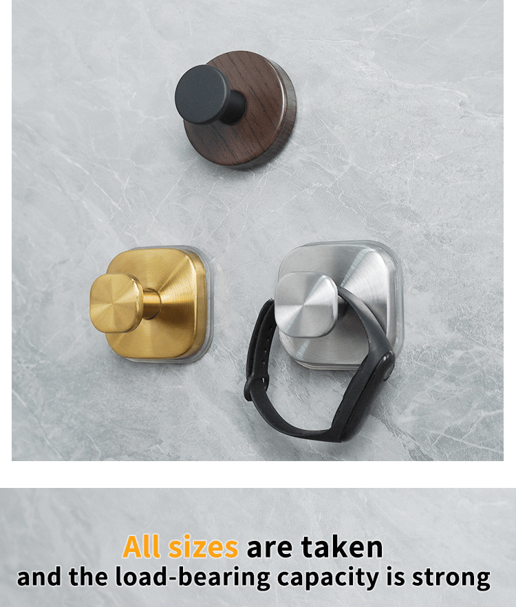 Suction Cup Wall Hooks Set of 2 No Drill Removable Bathroom Towel and Robe Holder for Smooth Surfaces - Hom & Ember